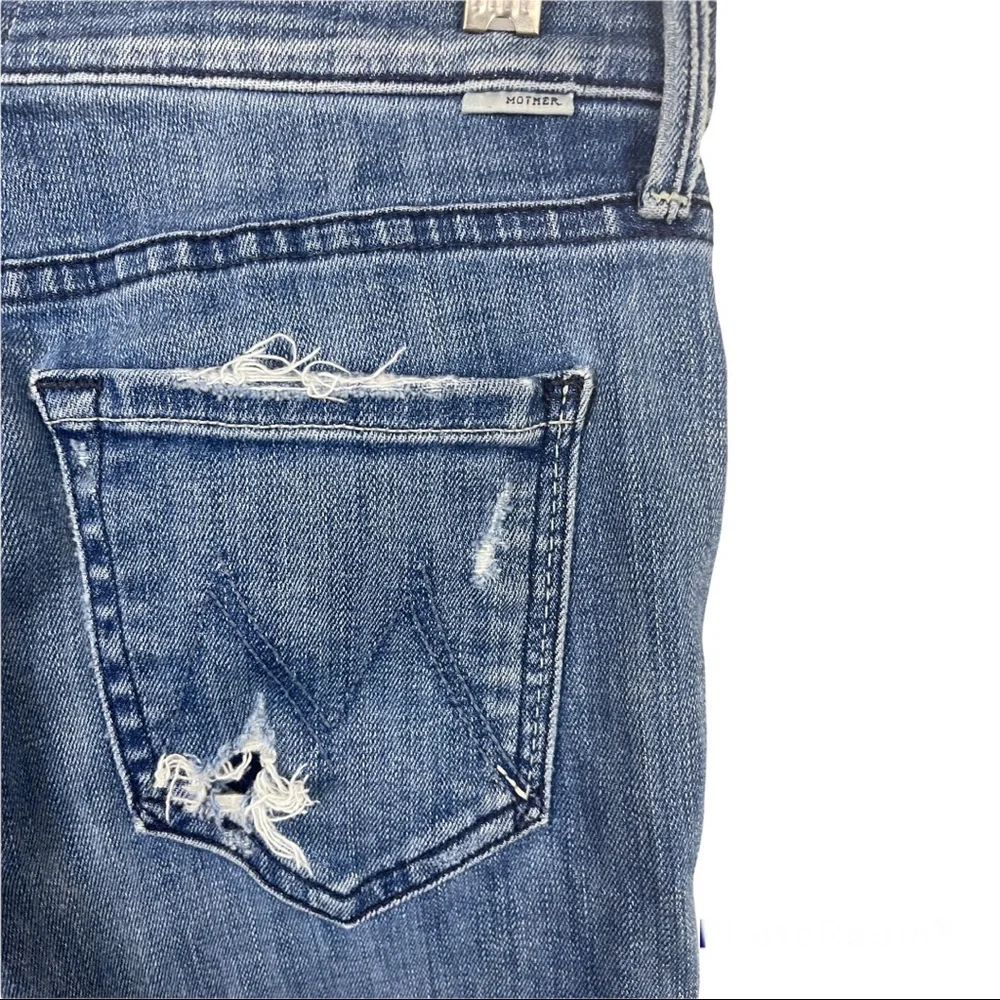 MOTHER Stunner Ankle Fray Jeans Size 25_9